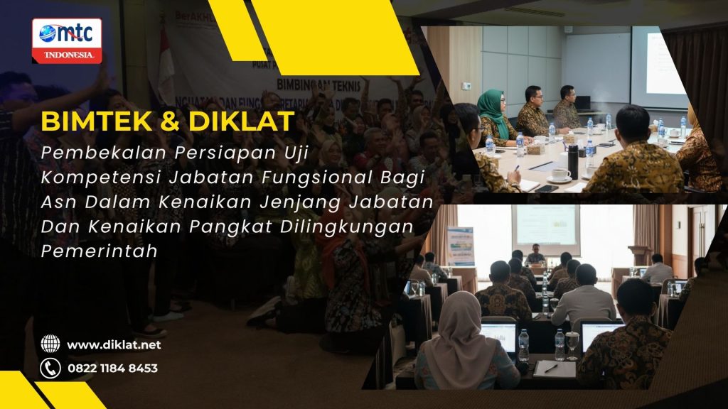 Bimtek & Diklat Pembekalan Persiapan Uji Kompetensi Jabatan Fungsional Bagi Asn Dalam Kenaikan Jenjang Jabatan Dan Kenaikan Pangkat Dilingkungan Pemerintah Pusat Dan Daerah Semua Opd, Rumah Sakit Dan Puskesmas